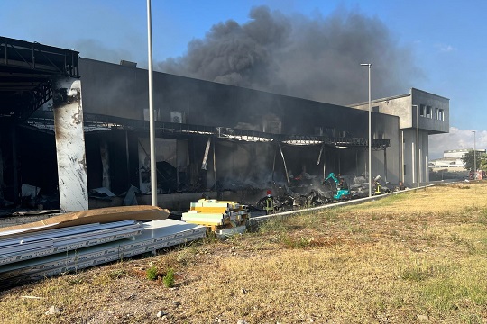 Incendio di Battipaglia del 24 agosto, diossine inferiori al limite di quantificazione