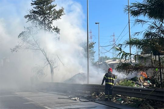 Incendio Circumvallazione esterna di Napoli, risultati monitoraggio diossine