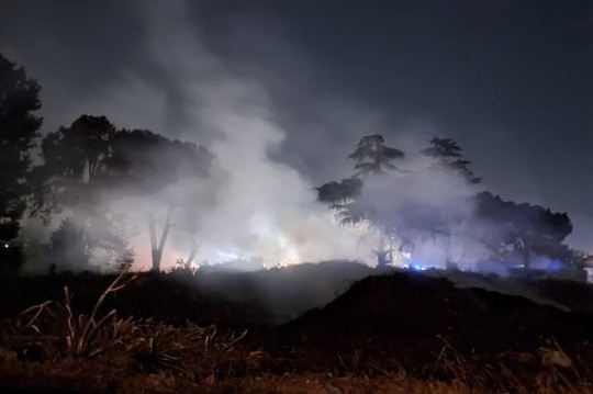 In corso monitoraggio diossine a seguito di incendio a ex campo nomadi Capua