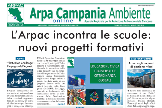 Magazine "Arpa Campania Ambiente", edizione del 30 aprile 2021